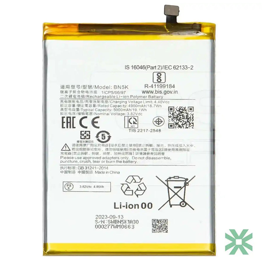 Xiaomi REDMİ 12C (22126RN91Y, 22120RN86G) Uyumlu Batarya Pil  5000 mAh (BN5K)