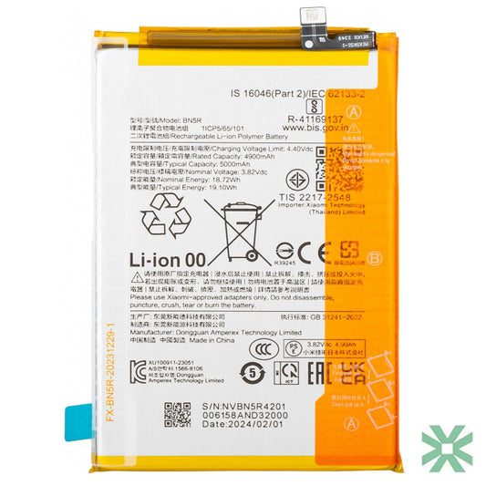 Xiaomi REDMİ A3X (24048RN6CG) Uyumlu Batarya Pil  5000 mAh (BN5R)