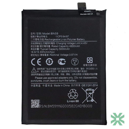 Xiaomi REDMİ NOTE 10S (M2101K7BNY, M2101K7BG) Uyumlu Batarya Pil  5000 mAh (BN59)
