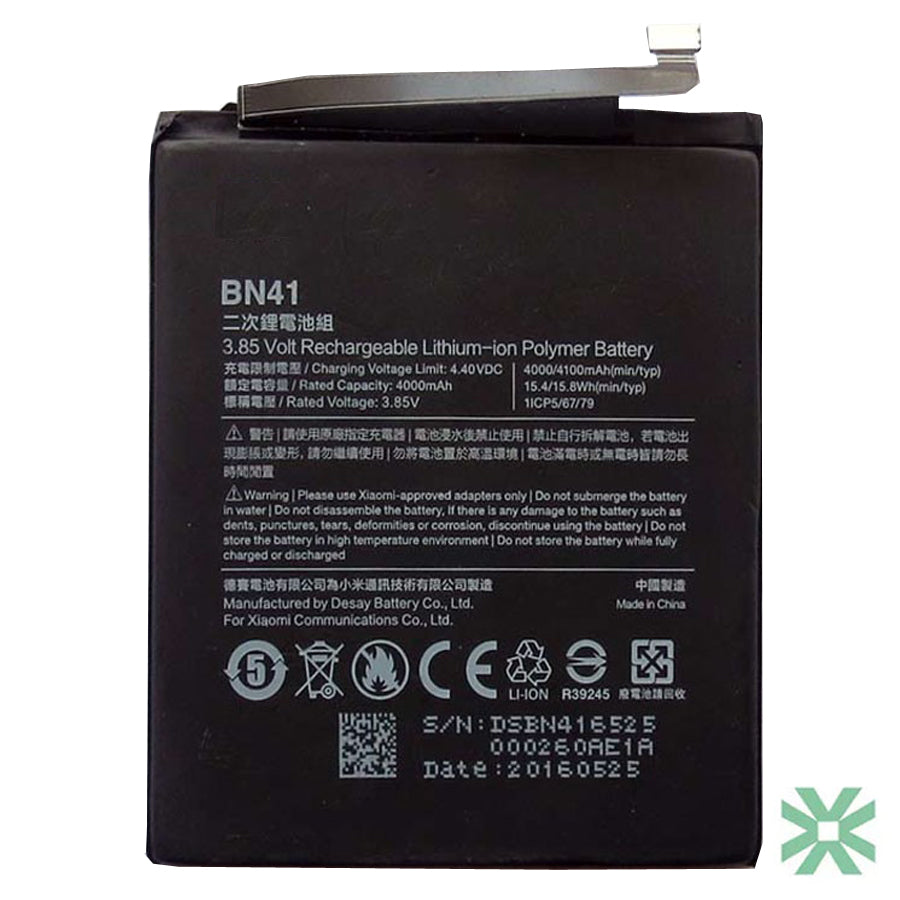Xiaomi REDMİ NOTE 4 (2016050, MBE6A5) Uyumlu Batarya Pil  4100 mAh (BN41)