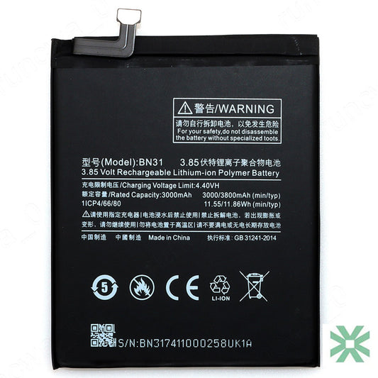 Xiaomi REDMİ NOTE 5A (MDG6) Uyumlu Batarya Pil 3080 mAh (BN31)