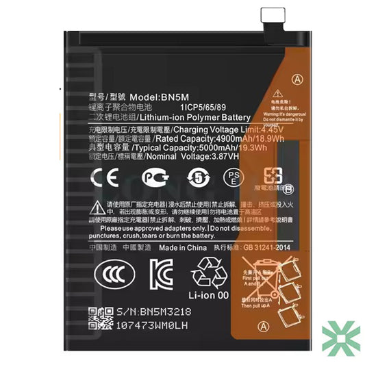 Xiaomi REDMİ Note 12 4G (23021RAAEI, 23021RAAEG) Uyumlu Batarya Pil  5000 mAh (BN5M)