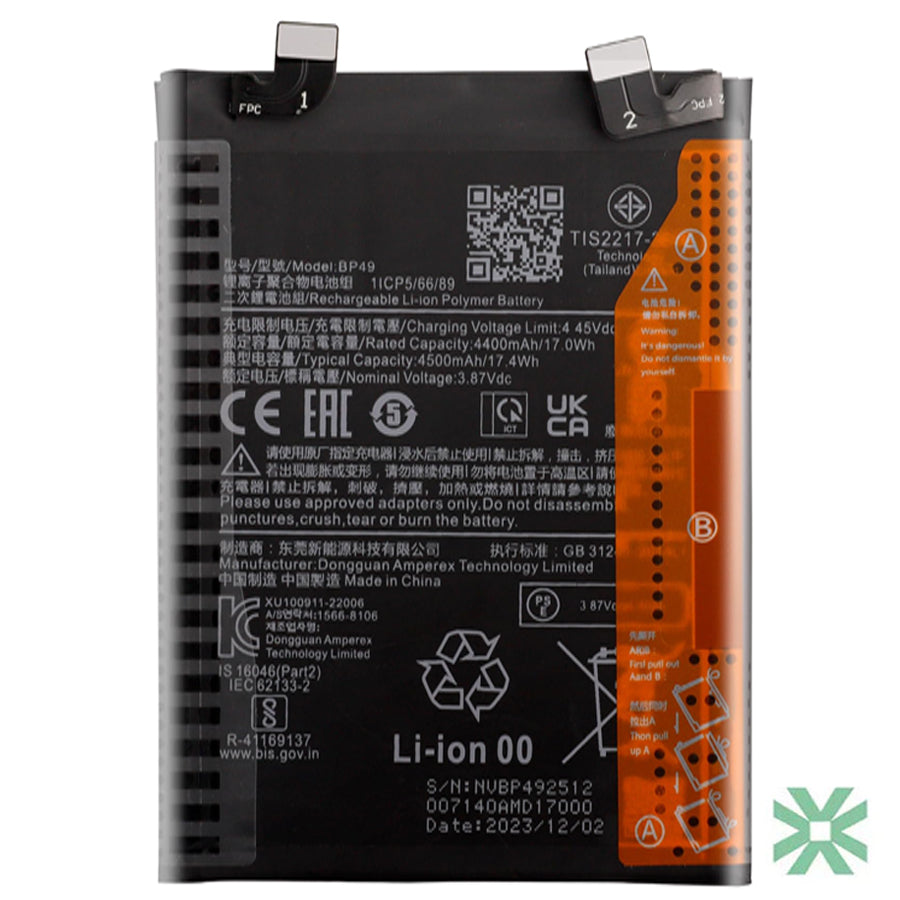 Xiaomi Redmi K40S (22021211RC) Uyumlu Batarya Pil  4500 mAh (BP49)