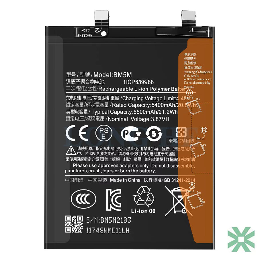 Xiaomi Redmi K60E (22122RK93C) Uyumlu Batarya Pil 5500 mAh (BM5M)