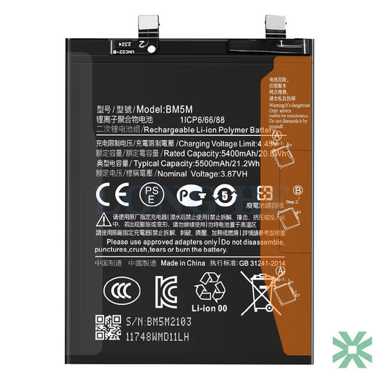 Xiaomi Redmi K60E (22122RK93C) Uyumlu Batarya Pil 5500 mAh (BM5M)