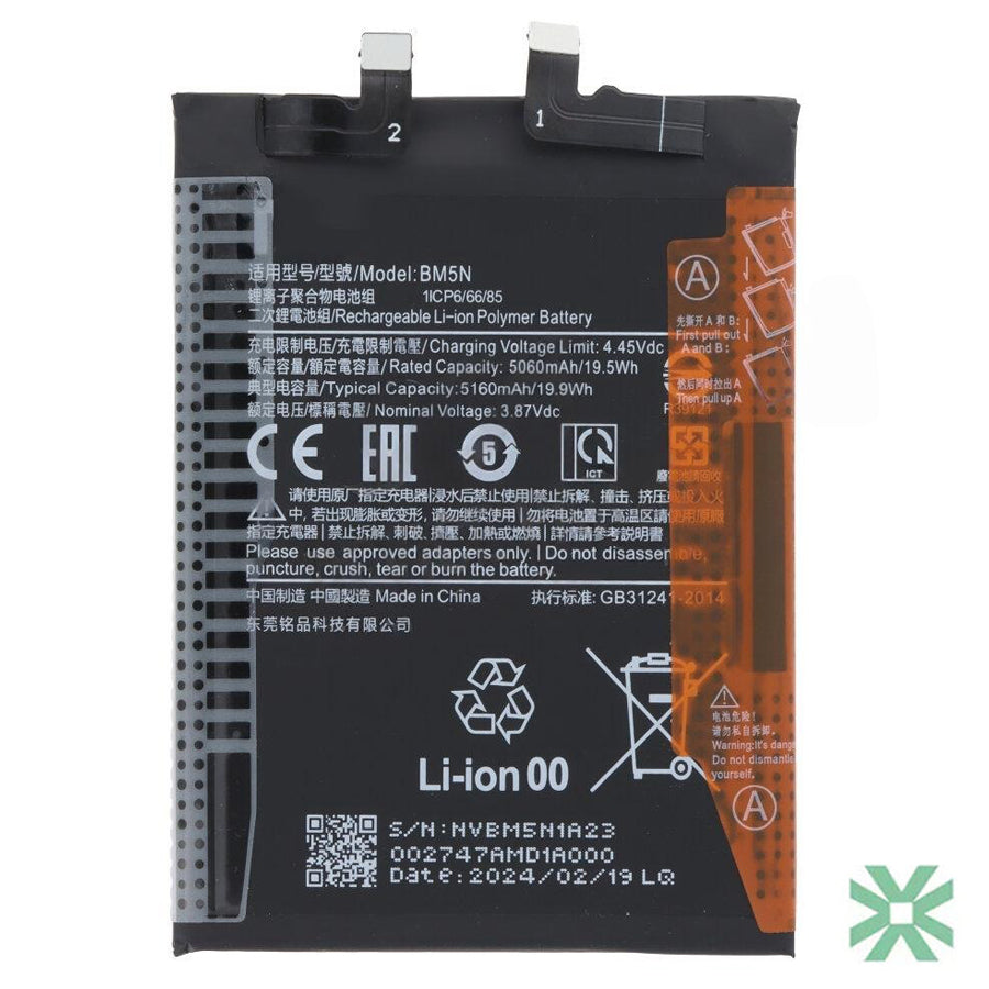 Xiaomi Redmi K60 (23013RK75C, 23013PC75G) Uyumlu Batarya Pil  5500 mAh (BM5N)