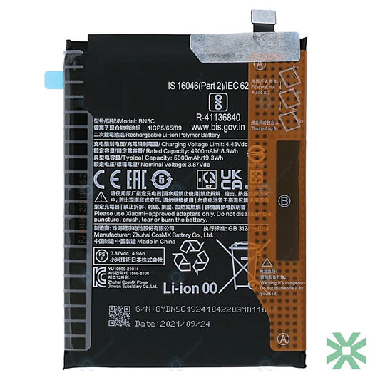 Xiaomi Redmi Note 11T 5G (21091116AI) Uyumlu Batarya Pil  5000 mAh (BN5C)