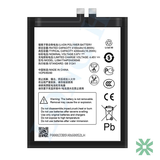 ZTE Axon 30 Pro 5G (A2022) Uyumlu Batarya Pil  4200 mAh (Li3941T44PGh836548)