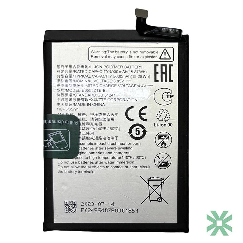 ZTE Axon 50 Ultra (A2024H) Uyumlu Batarya Pil  5000 mAh (Li3949T44P8h806459)