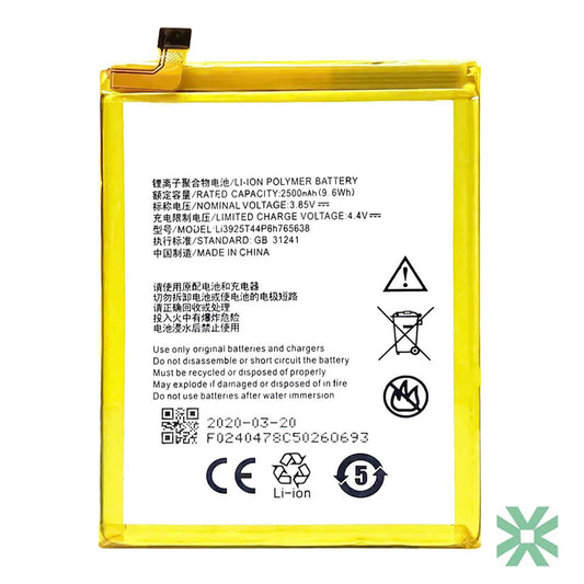 ZTE BLADE V8 Lite (V0820) Uyumlu Batarya Pil  2500 mAh (Li3925T44P6h765638)