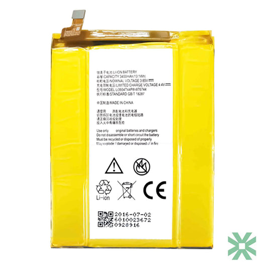 ZTE Grand X Max 2 (Z988) Uyumlu Batarya Pil  3400 mAh (Li3934T44P8h876744)
