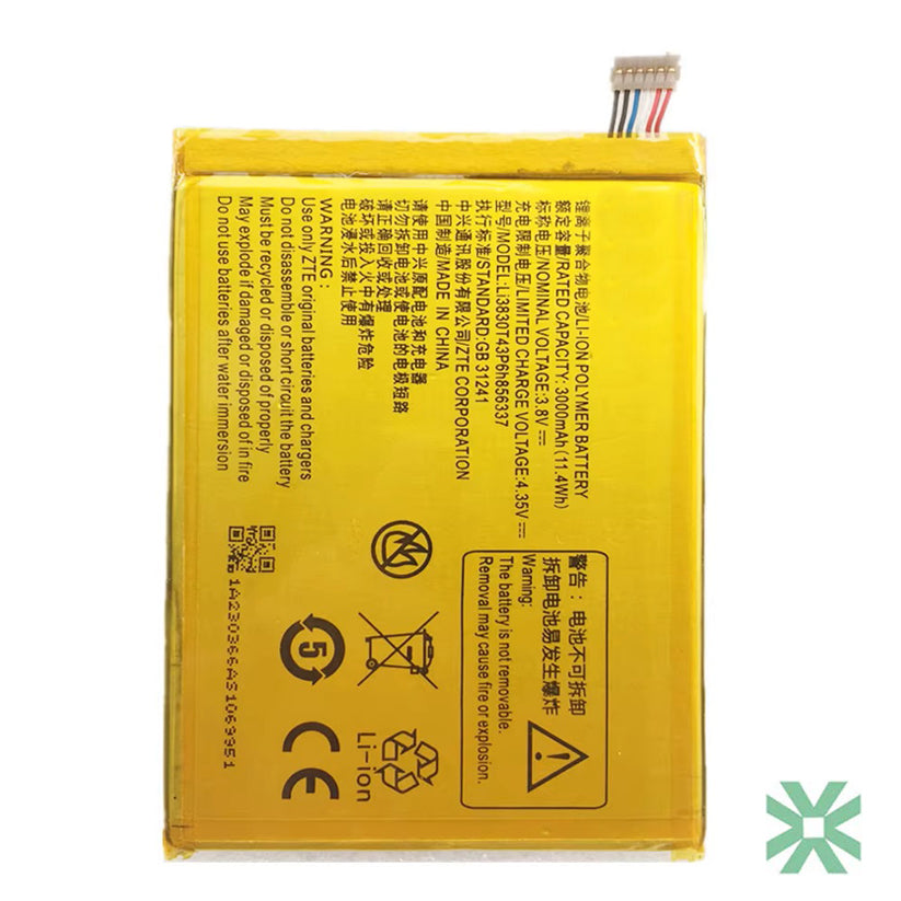 ZTE Nubia N1 Lite (NX597J) Uyumlu Batarya Pil  3000 mAh (Li3830T43P6h856337)
