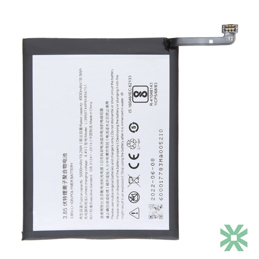 ZTE Nubia N2 (NX575J) Uyumlu Batarya Pil  5000 mAh (Li3950T44P6h856751)