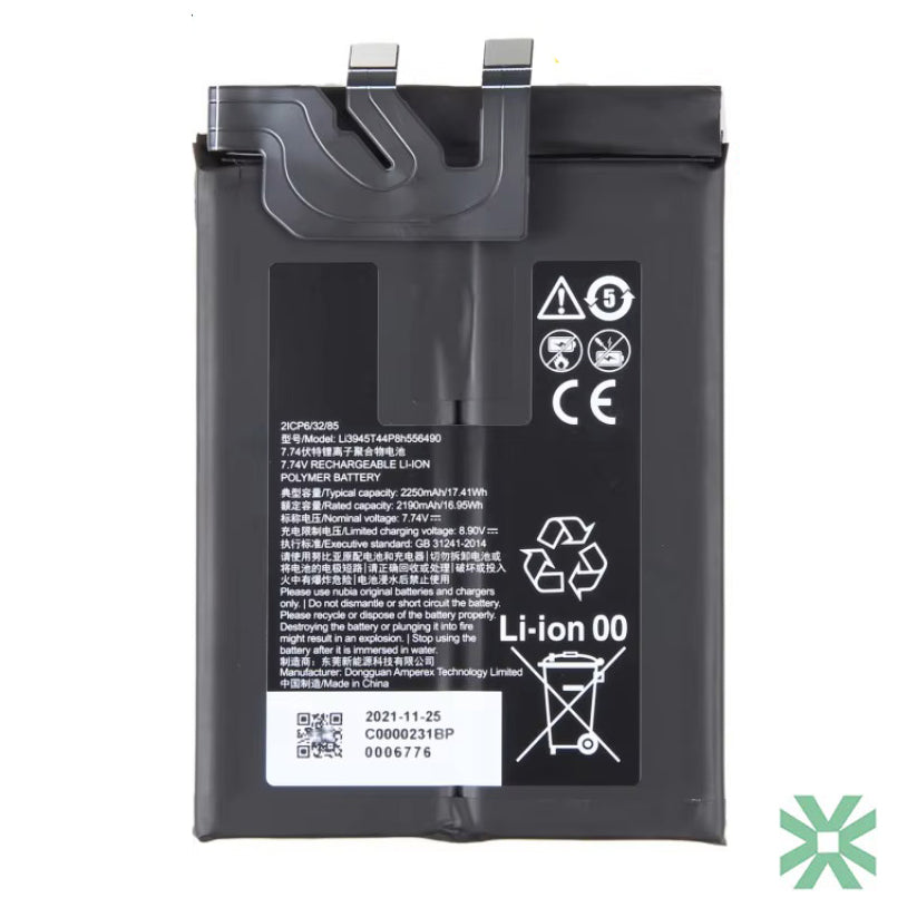 ZTE Nubia Red Magic 7 (NX679J) Uyumlu Batarya Pil  4500 mAh (Li3945T44P8h556490)