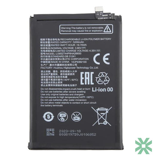 ZTE Nubia V50 Vita Uyumlu Batarya Pil 5200 mAh (Li3852T44P8HA26650)