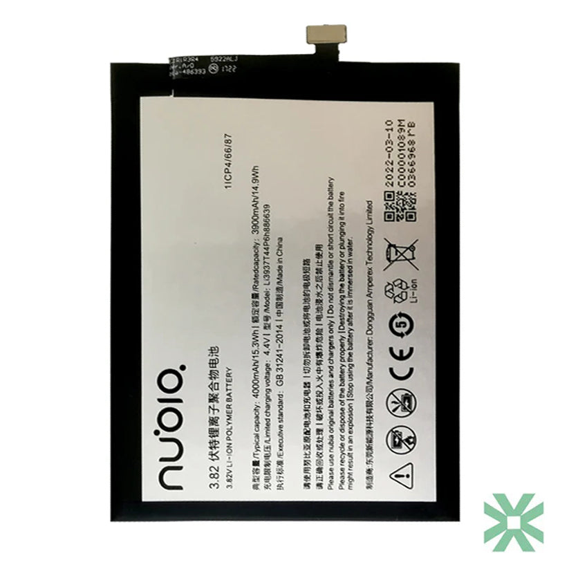 ZTE Nubia X (NX616J) Uyumlu Batarya Pil  3800 mAh (Li3937T44P6h886639)