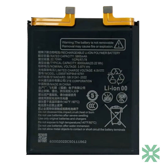 ZTE Nubia Z60 Ultra (NX721J) Uyumlu Batarya Pil  6000 mAh (Li3959T45P8h816761)
