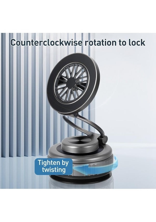 Manyetik Araç İçi Telefon Tutucu – Twist-Lock Kilit Sistemli, Süper Güçlü Mıknatıslı, 360° Ayarlanabilir Universal Oto Telefon Standı
